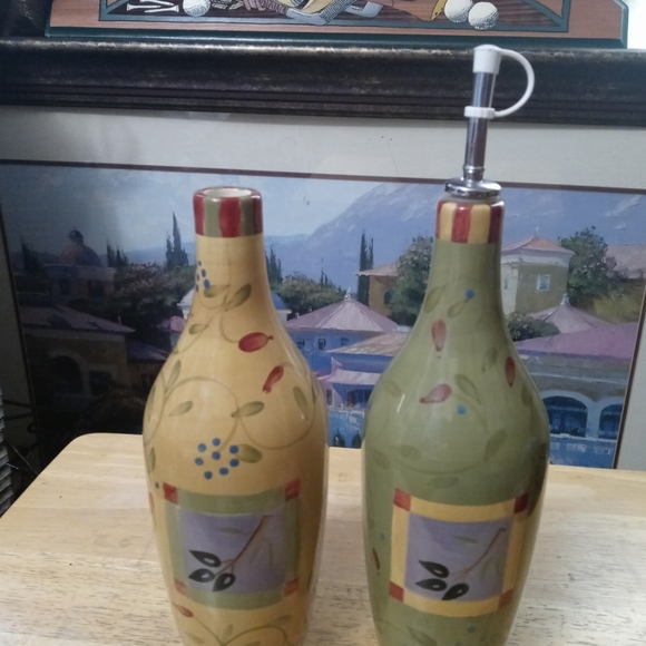 Olivia Signature Debby Segura Oil Vinegar Dispenser 10" Set.ππππ²ππππ£ - Picture 6 of 9